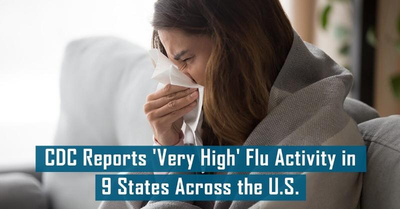 <p>CDC’s High-Level Respiratory Illness in the US: 9 States at "Very High" Flu Activity</p>